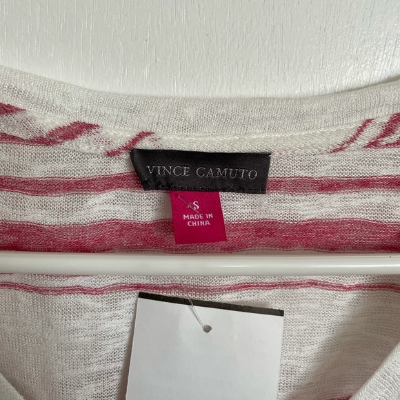 Vince Camuto Striped V-Neck Dolman Top - Size S - Picture 3 of 12